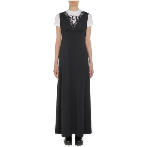 Schwarze kleid für Frauen , Damen, Größe: S - Moschino - Modalova