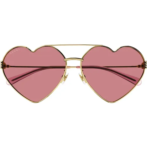 Womens Accessories Sunglasses Metallic Ss24 , female, Sizes: 62 MM - Gucci - Modalova