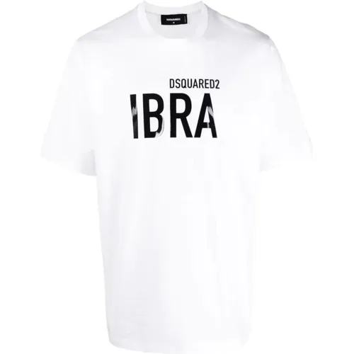 Black Slch Tee , male, Sizes: L - Dsquared2 - Modalova