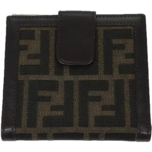 Pre-owned Wallets, female, , Size: ONE SIZE Pre-owned Canvas wallets - Fendi Vintage - Modalova