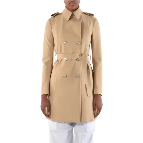 Bi-stretch cotton blend trench coat , female, Sizes: M, L - PATRIZIA PEPE - Modalova