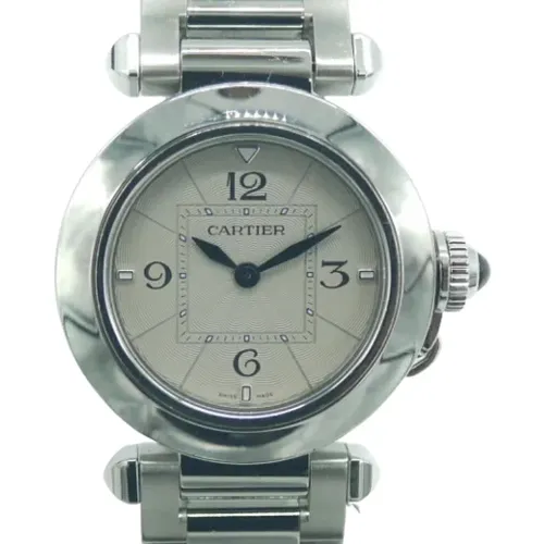 Pre-owned Stainless Steel watches , female, Sizes: ONE SIZE - Cartier Vintage - Modalova