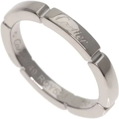 Pre-owned Jewellery, female, , Size: ONE SIZE Pre-owned White Gold rings - Cartier Vintage - Modalova