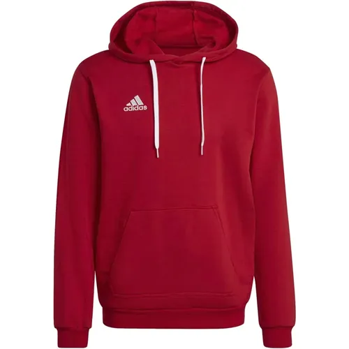 Rotes Sweatshirt , Herren, Größe: M - Adidas - Modalova