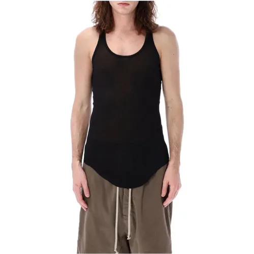 Sleeveless Tank Top with Logo Tape Detailing , male, Sizes: S - Rick Owens - Modalova