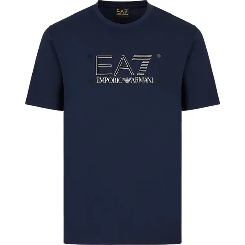 T-Shirts, male, , Size: 2XL Short Sleeve Logo T-shirt - Emporio Armani EA7 - Modalova