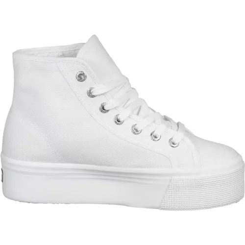 Weiße Casual High-Top Damensneakers - Superga - Modalova