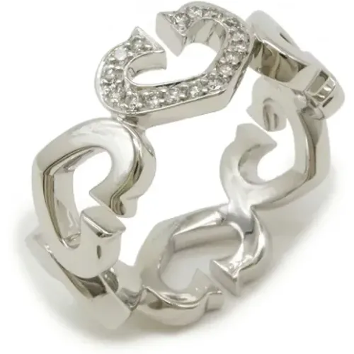 Pre-owned Jewellery, female, , Size: ONE SIZE Pre-owned White Gold rings - Cartier Vintage - Modalova