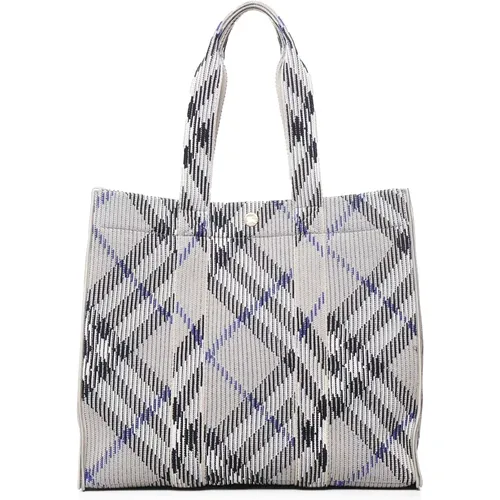 Tote Bags, female, , Size: ONE SIZE Vintage Check Polyester Tote Bag - Burberry - Modalova