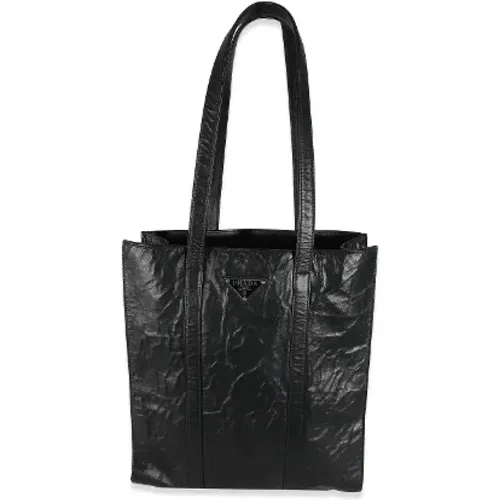 Pre-owned Tote Bags, female, , Size: ONE SIZE Pre-owned Leather totes - Prada Vintage - Modalova