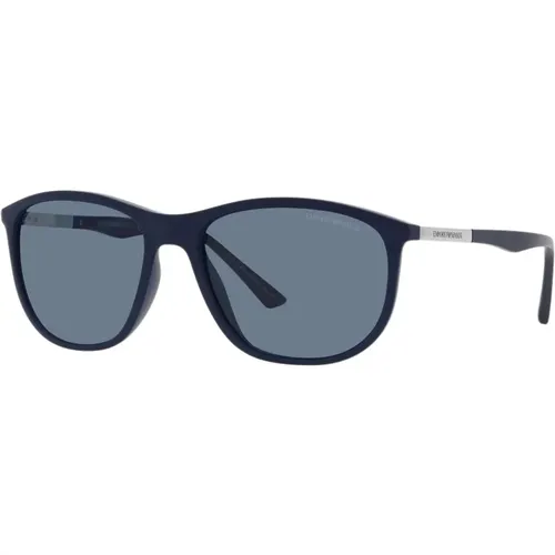 Matte Polarized Sunglasses 58mm , male, Sizes: 58 MM - Emporio Armani - Modalova