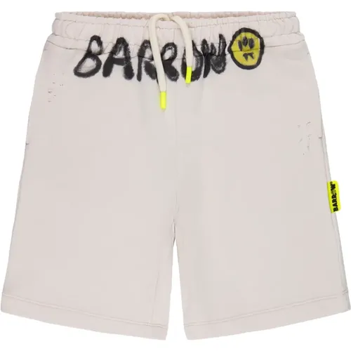 Weiße Hose mit Logo-Druck,Shorts - Barrow - Modalova