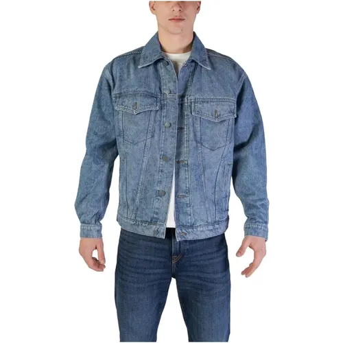 Denim Jackets, male, , Size: XS Light Cotton Jacket - HUGO - Modalova