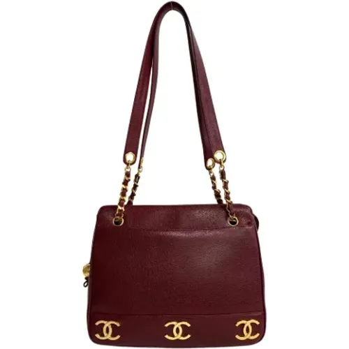 Pre-owned Tote Bags, female, , Size: ONE SIZE Pre-owned Leather totes - Chanel Vintage - Modalova