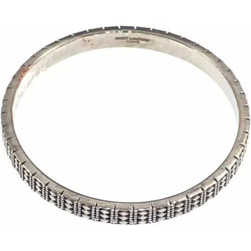 Pre-owned Jewellery, unisex, , Size: ONE SIZE Pre-owned Silver bracelets - Saint Laurent Vintage - Modalova