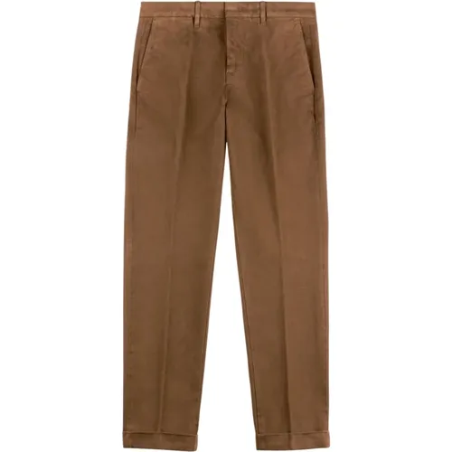 Slim Gabardine Pants , male, Sizes: W32, W33, W34, W40, W31, W38 - Fay - Modalova