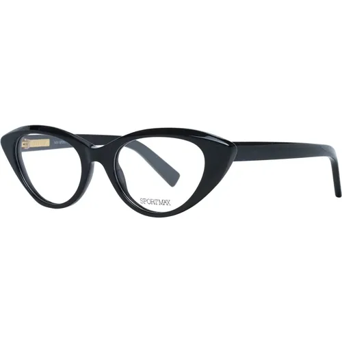 Schwarze Cat Eye Optische Brillen für Frauen - SPORTMAX - Modalova