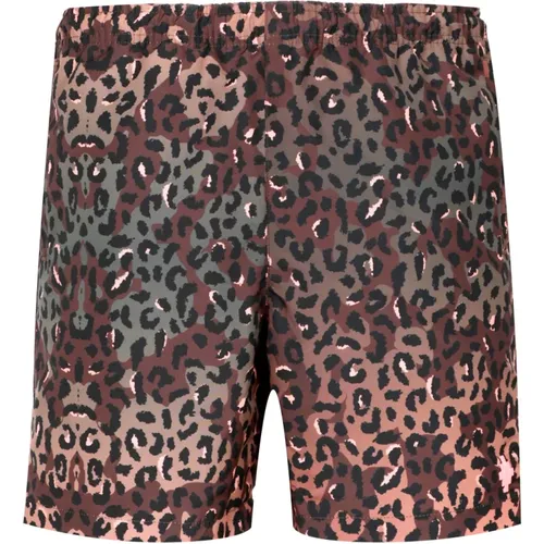 Beachwear, male, , Size: L Animal Print Boxer Shorts - Marcelo Burlon - Modalova
