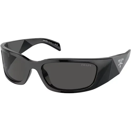 Stylish Sunglasses in Dark Grey , unisex, Sizes: 60 MM - Prada - Modalova