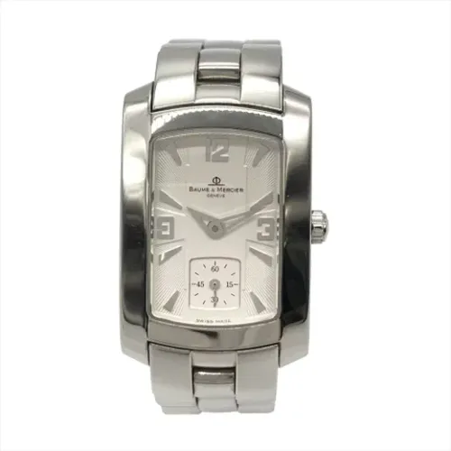 Pre-owned Stainless Steel watches , female, Sizes: ONE SIZE - Baume & Mercier Pre-owned - Modalova