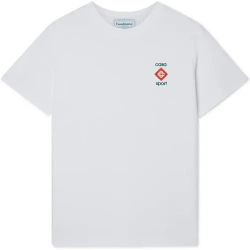 D Logo Cotton T-Shirt , male, Sizes: M - Casablanca - Modalova