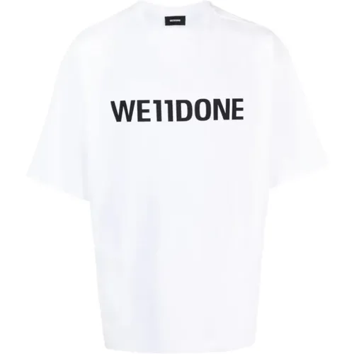 T-Shirt mit auffälligem Logo - We11Done - Modalova