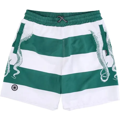 White Boardshorts with Fullback Style , male, Sizes: L, M, XS, XL, S - Octopus - Modalova