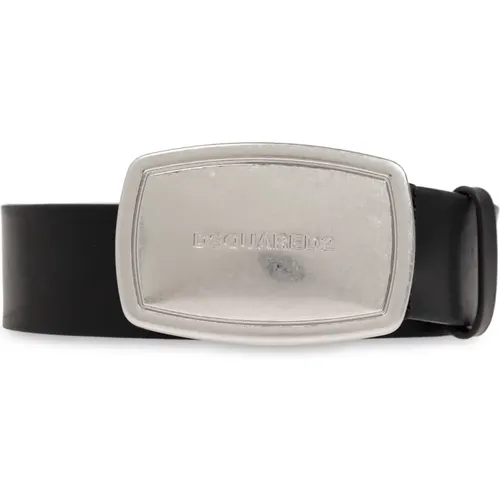 Belts, male, , Size: 90 CM Leather belt - Dsquared2 - Modalova