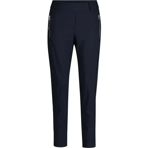Sporty Jersey Pants with Zippered Pockets , female, Sizes: XS - RAFFAELLO ROSSI - Modalova