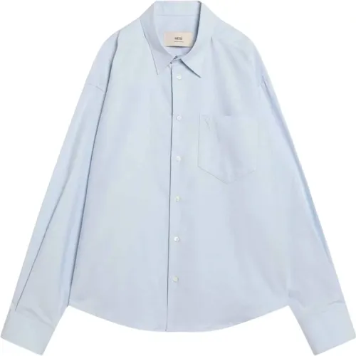 Casual Shirts, male, , Size: XL Long Sleeve Shirt - Ami Paris - Modalova