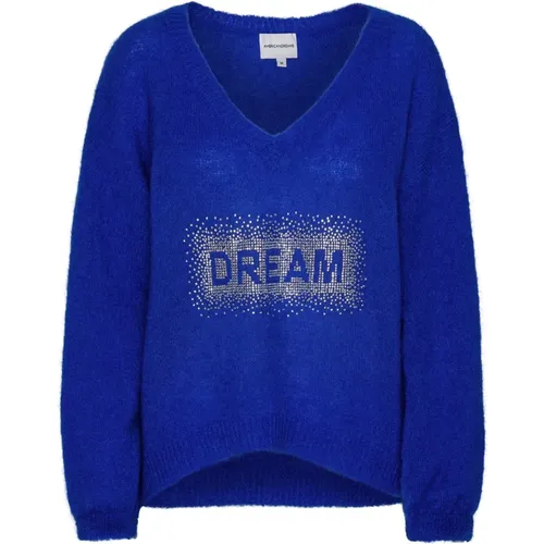 Kristall Traum V-Ausschnitt Pullover Blau - American Dreams - Modalova