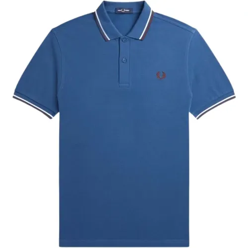 Polo Shirts, male, , Size: XL Slim Fit Twin Tipped Polo - Fred Perry - Modalova