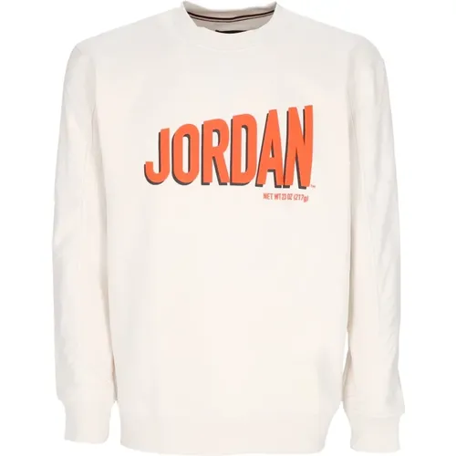 Grafischer Fleece Crewneck Sweatshirt Phantom/rush Orange/black - Jordan - Modalova