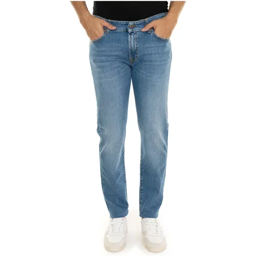 Stone Washed Denim Jeans - Roy Roger's - Modalova