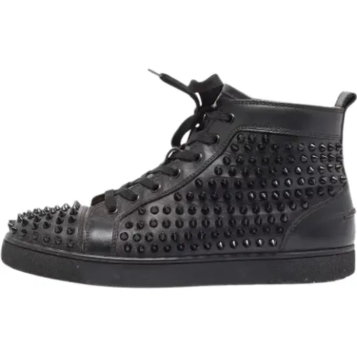 Pre-owned Leather sneakers , male, Sizes: 7 1/2 UK - Christian Louboutin Pre-owned - Modalova