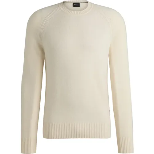 Soft Cashmere Round Neck Sweater , male, Sizes: XL, M, 2XL - Hugo Boss - Modalova