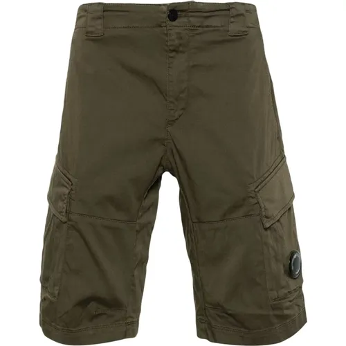 Stretch Sateen Cargo Shorts , male, Sizes: M, L, S - C.P. Company - Modalova