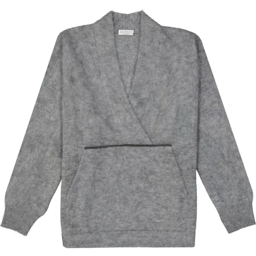 Cozy Mohair Wool Sweater , female, Sizes: M - BRUNELLO CUCINELLI - Modalova