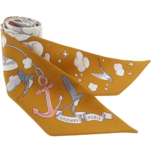 Pre-owned Scarves, female, , Size: ONE SIZE Pre-owned Silk scarves - Hermès Vintage - Modalova