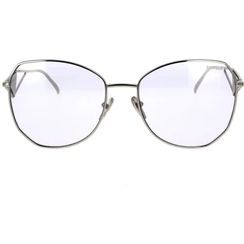 Metal Irregular Sunglasses with Photocromatic Lenses , unisex, Sizes: 57 MM - Prada - Modalova