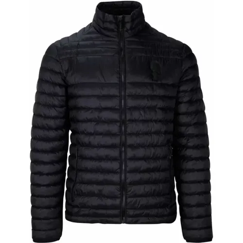 Quilted Jacket with Iconic Logo Detail , male, Sizes: L - Karl Lagerfeld - Modalova