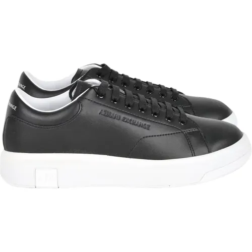 Schwarze High-Sole-Sneaker , Herren, Größe: 44 EU - Emporio Armani - Modalova