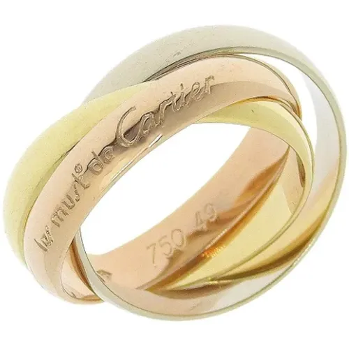 Pre-owned Jewellery, female, , Size: ONE SIZE Pre-owned Rose Gold rings - Cartier Vintage - Modalova