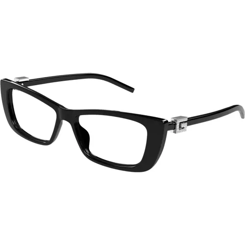 Mode Brille Schwarzer Rahmen , Damen, Größe: 53 MM - Gucci - Modalova