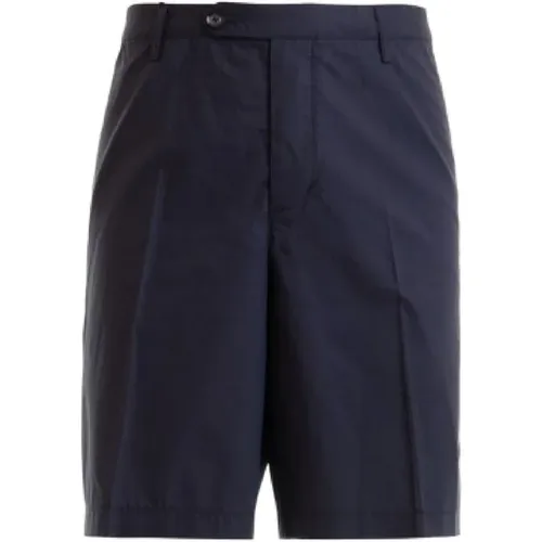 Casual Shorts, male, , Size: L Navy Men`s Bermuda Shorts - Emporio Armani - Modalova