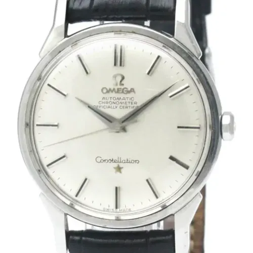 Pre-owned Watches, male, , Size: ONE SIZE Pre-owned Leather watches - Omega Vintage - Modalova