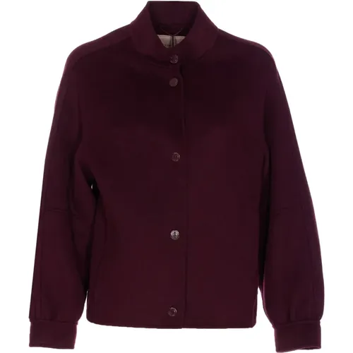 Light Jackets, female, , Size: S Caban Coat - Twinset - Modalova