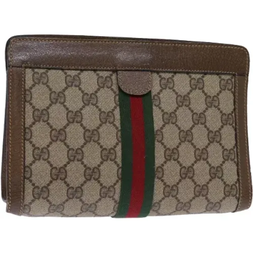 Pre-owned Canvas clutches , female, Sizes: ONE SIZE - Gucci Vintage - Modalova