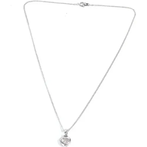 Pre-owned Jewellery, female, , Size: ONE SIZE Pre-owned White Gold necklaces - Chopard Pre-owned - Modalova