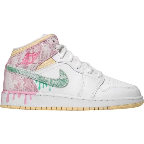 Limited Edition Paint Drip Air Jordan , female, Sizes: 5 1/2 UK, 4 1/2 UK, 7 UK, 6 UK, 3 1/2 UK, 3 UK, 5 UK - Nike - Modalova